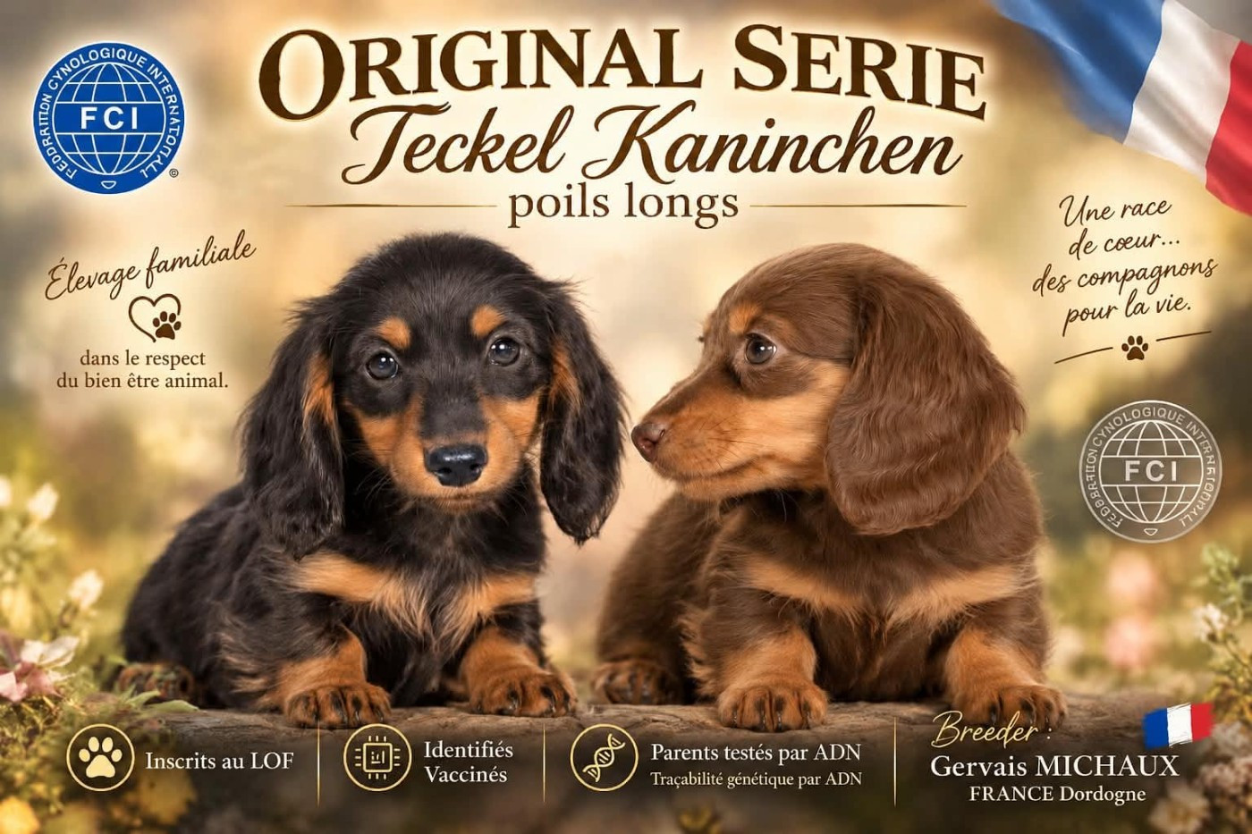 Teckels Kaninchens